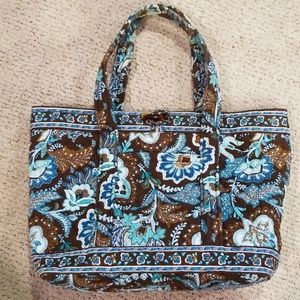 Vera Bradley Small Tote in Java Blue